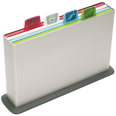 Joseph Joseph Index Advance Chopping Board Set, Silver Silver Joseph Joseph Index Advance Chopping Board Set, Silver Silver